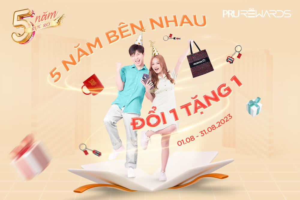 5 năm bên nhau Đổi 1 tặng 1