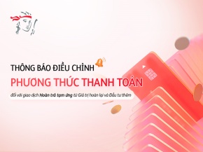 Điều chỉnh phương thức thanh toán đối với một số giao dịch