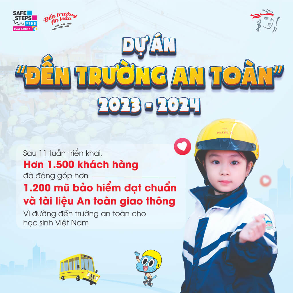 Tổng kết chương trình “Cùng Prudential chung tay – Trao tặng mũ bảo hiểm đạt chuẩn cho các em học sinh”