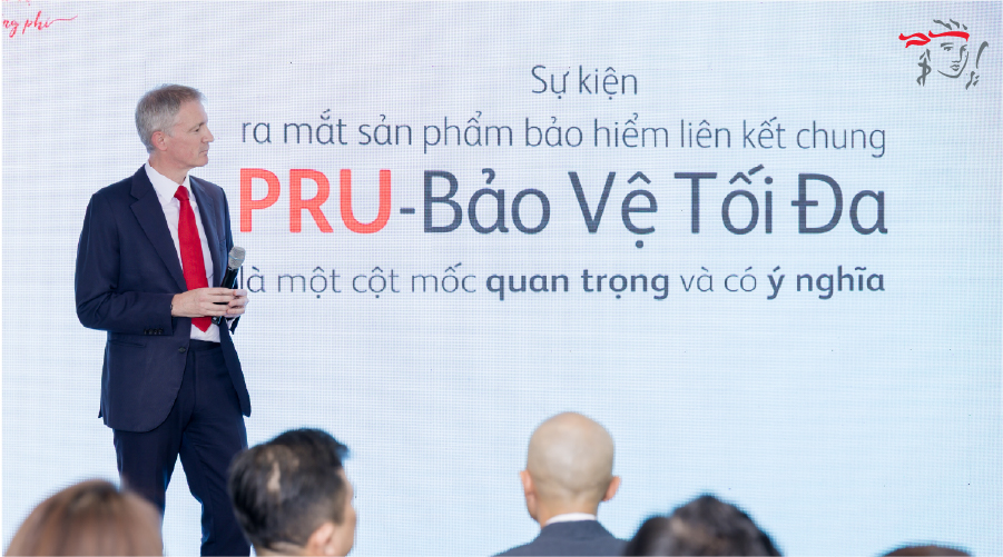 Ông Conor M O’Neill, Phó Tổng Giám đốc Tài Chính của Prudential Việt Nam chia sẻ tại sự kiện